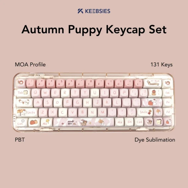 Autumn Puppy Keycap Set