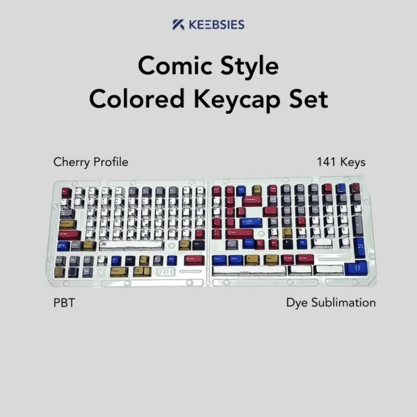 Comic Style - Colored Keycap Set