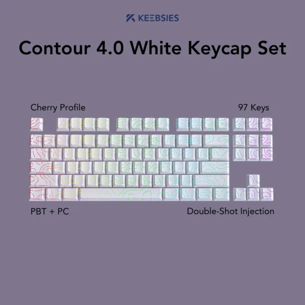 Contour 4.0 White Keycap Set