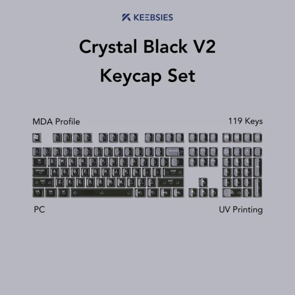 Crystal Black V2 Keycap Set