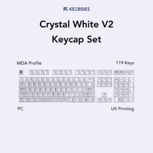 Crystal White V2 Keycap Set