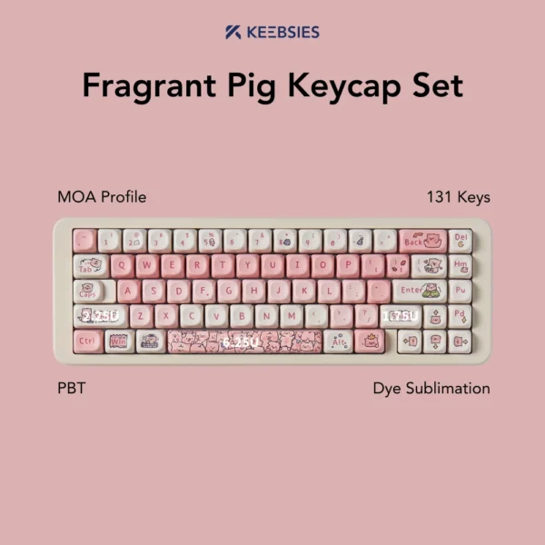 Fragrant Pig Keycap Set