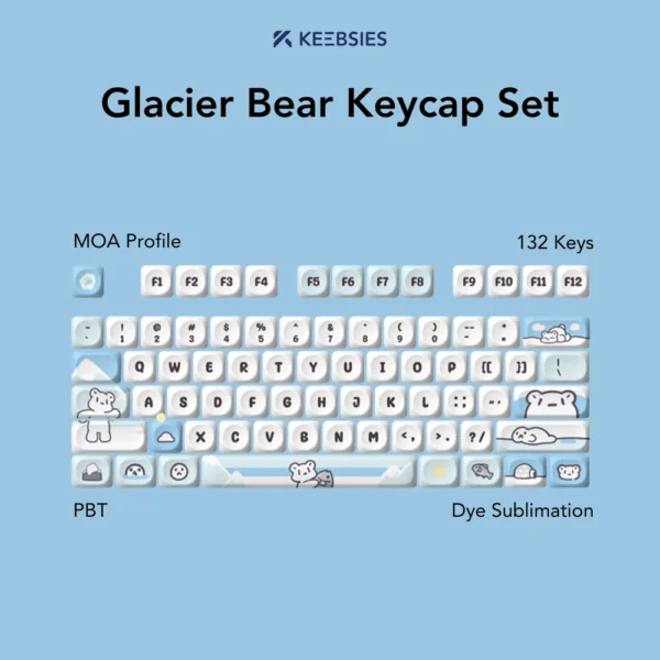 Glacier Bear Keycap Set