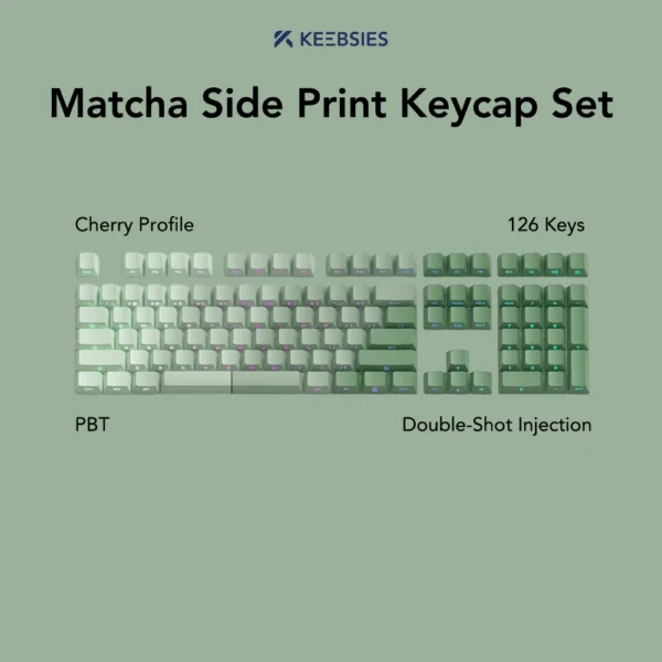Matcha Side Print Keycap Set