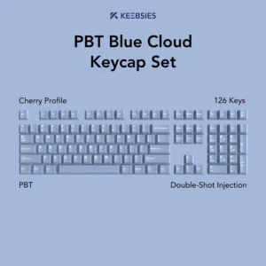 PBT Blue Cloud Keycap Set