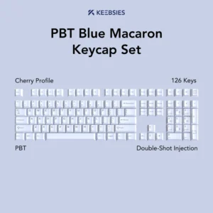 PBT Blue Macaron Keycap Set