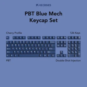 PBT Blue Mech Keycap Set