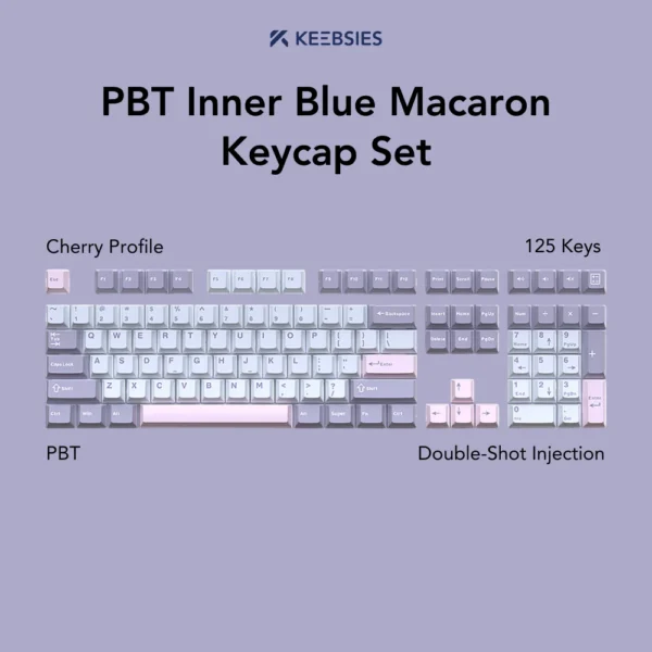 PBT Inner Blue Macaron Keycap Set