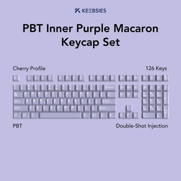PBT Inner Purple Macaron Keycap Set