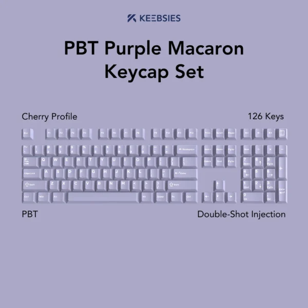 PBT Purple Macaron Keycap Set