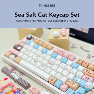 Sea Salt Cat Keycap Set