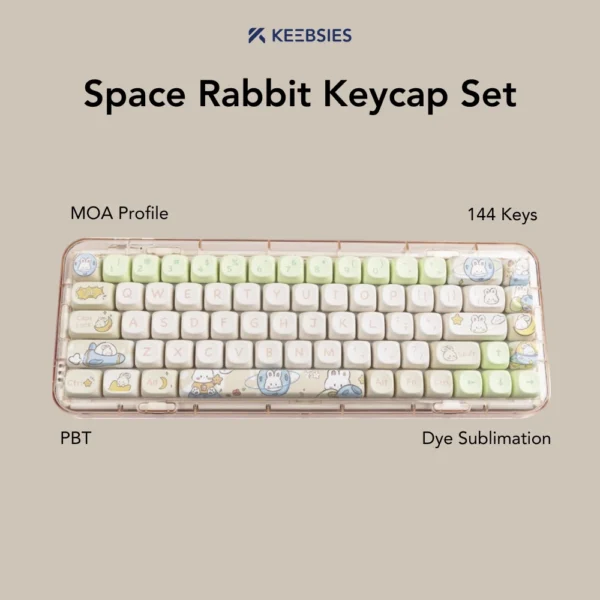 Space Rabbit Keycap Set