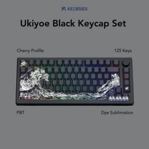 Ukiyoe Black Keycap Set