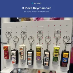 3 Piece Keychain (Black/White)