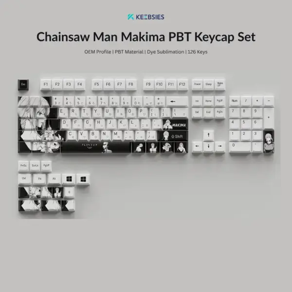 Chainsaw Man Makima PBT Keycap Set